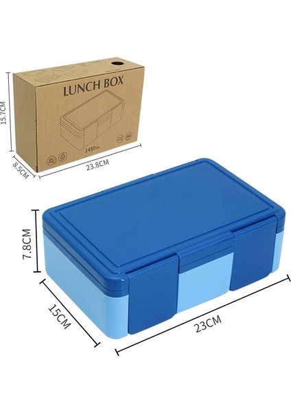 Taşınabilir Plastik Bölmeli Mühürlü Öğle Yemeği Kutusu (Yurt Dışından)