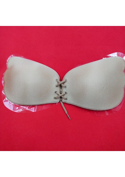 Kaydırmaz Slikonlu Sihirli Dekolte Straplez Sütyen-Askısız-Dikişsiz