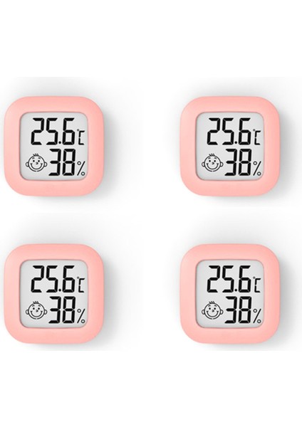 Adet Mini Dijital Termometre Higrometre Kapalı Oda Nem Ölçer Ölçer LCD Ekran Sıcaklık Sensörü Ölçer-Pembe (Yurt Dışından) fırsatları