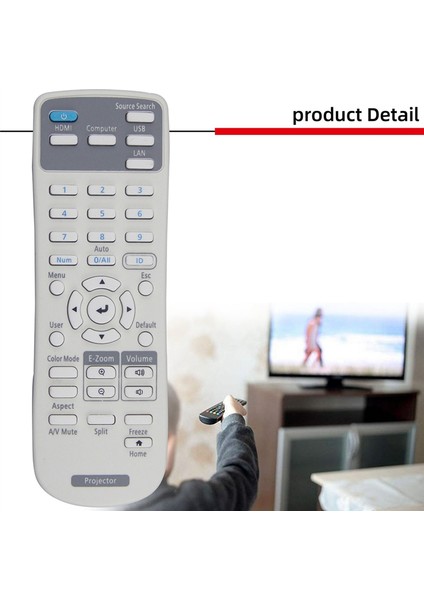 Brightlink 725WI/1485FI,EX3280, EX9230, Ev Sineması 880 Için Yedek Projektör Uzaktan Kumandası 219863500 (Yurt Dışından)
