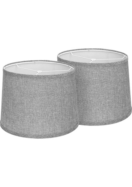 Abajurlar Doğal Keten Abajurlar 12.6X11.6X9.8 Inç Masa Lambası Zemin Lambası Için Yüksek Yedek Kumaş Abajurlar-A (Yurt Dışından)