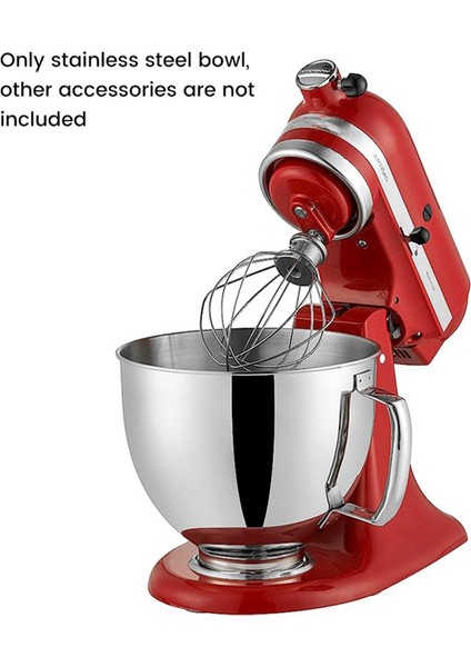 Classic&artisan Serisi Için 4.5qt/5qt Mikser 304 Hazne Paslanmaz Çelik Mikser Kase Bulaşık Makinesinde Yıkanabilir (Yurt Dışından)