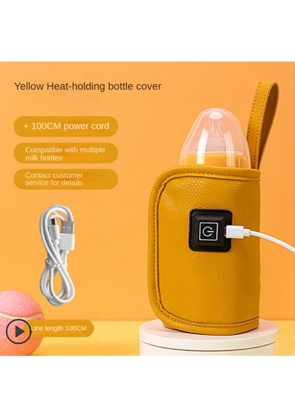 USB Süt Su Isıtıcı Seyahat Arabası Yalıtımlı Çanta Bebek Emzirme Şişe Isıtıcı Açık Kış Için Güvenli - Sarı (Yurt Dışından) fırsatları