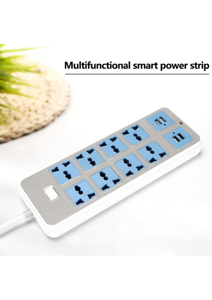 4 USB Soketli Güç Kablosu, 3000W Güç, 8 Evrensel Soket, 6,5 Ayak Güç Kablosu, Ab Fişi (Yurt Dışından) modelleri