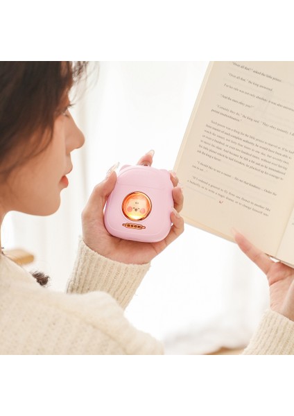 2 In 1 Mini Taşınabilir El Isıtıcı USB Şarj Edilebilir Sevimli El Isıtıcı Elektrikli Isıtıcı Açık Hava Için 3000 Mah Mor (Yurt Dışından)