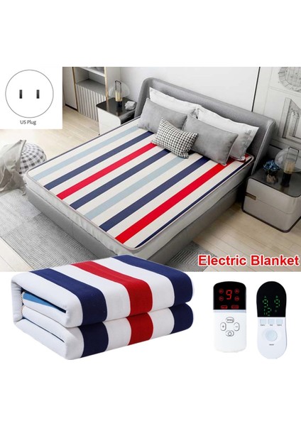 Elektrikli Battaniye Kalın Isıtıcı Isıtıcı Isıtmalı Battaniye Termostat Ayarlanabilir Elektrikli Isıtma Pedleri 180X150 cm Abd Plug (Yurt Dışından) indirimleri