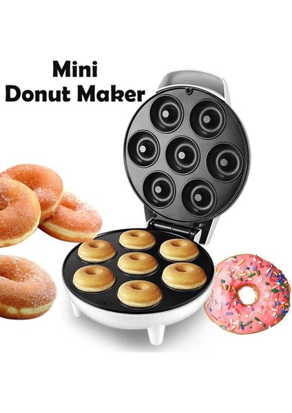Mini Donuts Makinesi 110V Donut Yapma Makinesi Dıy Ev Kullanımı Mini Maker Beyaz Abd Tak (Yurt Dışından)