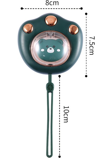Mini Sevimli Pençe Şekilli El Isıtıcı USB Şarj Edilebilir Elektrikli Eller Isıtıcı Kış Açık Seyahat Yürüyüş Için Yeşil (Yurt Dışından)