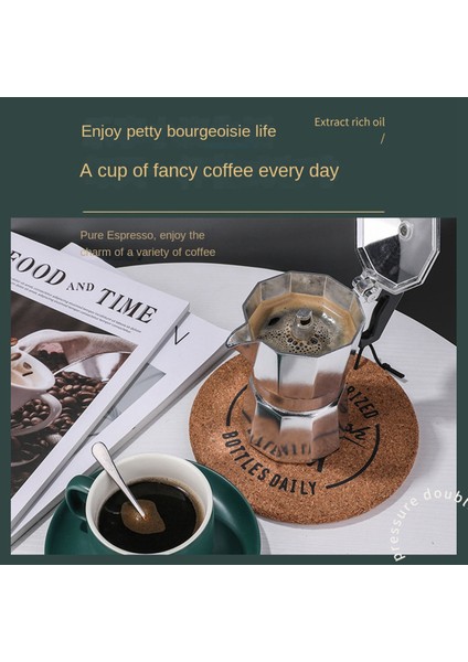 Moka Pot Italyan Kahve Makinesi Espresso Alüminyum Şofben Kahve Makinesi Latte Soba Klasik Kahve Barista Aksesuarları (Yurt Dışından)