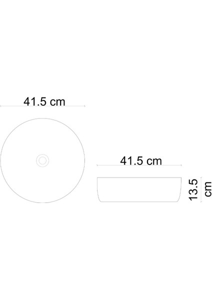 E-W8145 Tezgah Üstü Lavabo Mat Gri & Altın fiyatları
