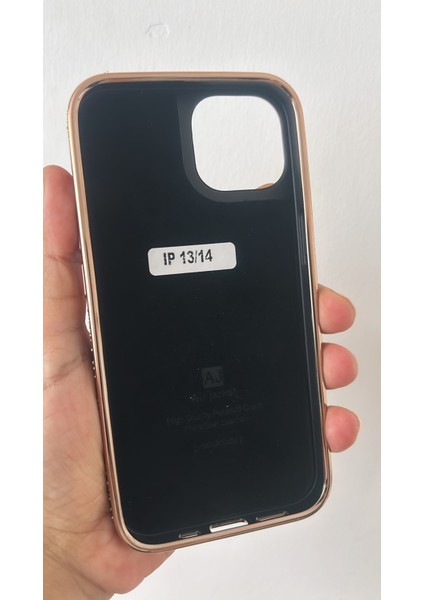 iPhone 13/14 Uyumlu Rose Gold Çerçeve İçi Kadife Lüx Taşlı Tam Koruma Kılıf fiyatları