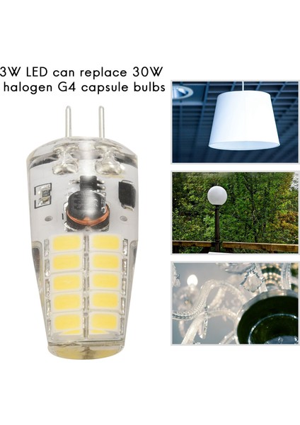 10PCS G4 LED Ampul AC/DC12V-24V 3W LED G4 Işık 20LED 360 Işın Açısı Işık 2835SMD 30W Halojen Lambayı Değiştirin, Soğuk Beyaz (Yurt Dışından) fiyatları
