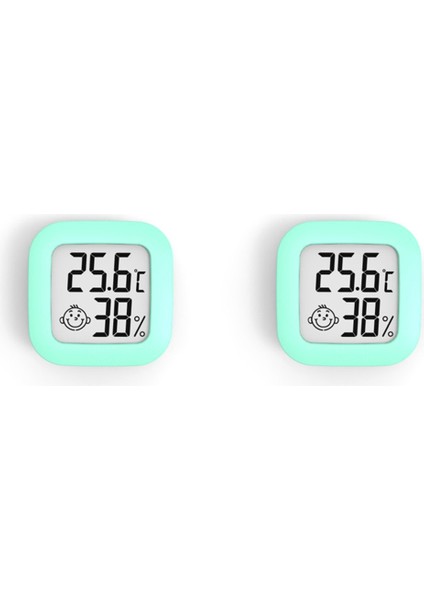 2 Adet Mini Dijital Termometre Higrometre Kapalı Oda Nem Ölçer Ölçer LCD Ekran Sıcaklık Sensörü Ölçer-Yeşil (Yurt Dışından) fırsatları