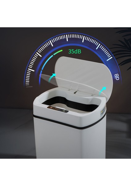 Akıllı Çöp Tenekesi Mutfak Ev Için Akıllı Ev Çöp Kovası Çöp Sepeti Banyo Otomatik Sensörlü Çöp Tenekesi Çöp Siyah 15L (Yurt Dışından) modelleri