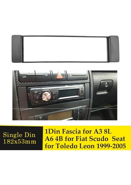 Fasya 1 Din Çerçeve - A3 8l A6 4b Koltuk Toledo Scudo Stereo Facia Plaka Dash CD Trim 1 Dın Radyo Kapağı (Yurt Dışından) fiyatları