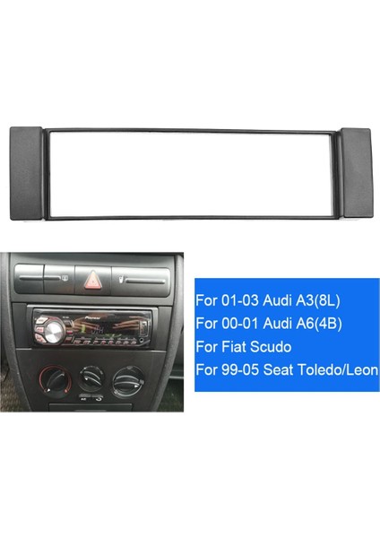 Fasya 1 Din Çerçeve - A3 8l A6 4b Koltuk Toledo Scudo Stereo Facia Plaka Dash CD Trim 1 Dın Radyo Kapağı (Yurt Dışından) indirimleri
