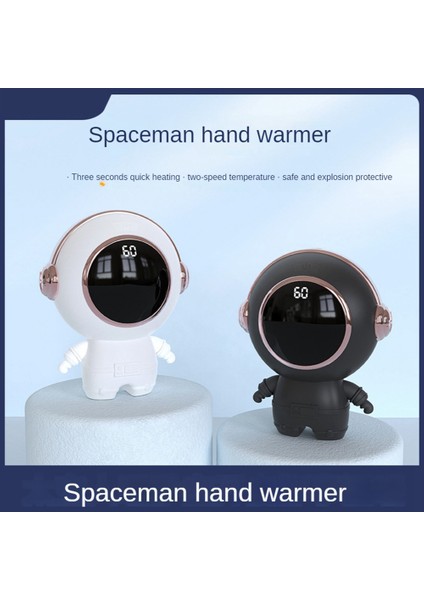 Astronot USB Cep Telefonu Şarj Edilebilir, Sıcak El Ikisi Bir Arada, Sevimli El Isıtıcı, Mini El Isıtıcı USB Siyah (Yurt Dışından) fiyatları