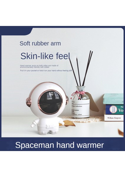 Astronot USB Cep Telefonu Şarj Edilebilir, Sıcak El Ikisi Bir Arada, Sevimli El Isıtıcı, Mini El Isıtıcı USB Siyah (Yurt Dışından) modelleri