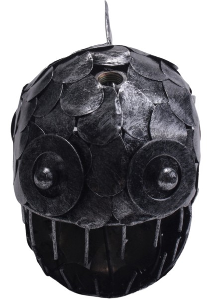 Fener Balık Lambası USB Şarj Edilebilir Masaüstü Metal Işık El Yapımı Zanaat Odası Dekorasyon (Yurt Dışından)
