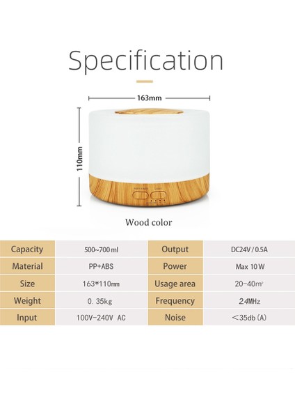Akıllı Wifi 500 ml Aromaterapi Uçucu Yağ Difüzörü Hava Nemlendirici, Tuya Için, Alexa 7 LED Renkli Ab Tak (Yurt Dışından) indirimleri