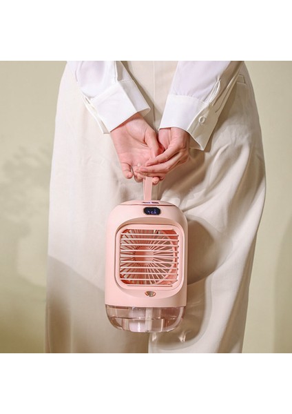 Elektrikli Fan Şarj Edilebilir Taşınabilir Masaüstü Sessiz USB Soğutma Mini Taşınabilir Fan Klimalar Ev Nemlendirici, Beyaz (Yurt Dışından) fırsatları