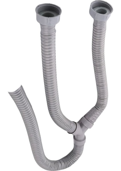 3.5ft Çamaşır Makinesi Pvc Y Şekilli Tahliye Deşarj Hortumu Yıkama Borusu Konektörü, Döner Arayüz, 2 Su Geçirmez Halkalı (Yurt Dışından)