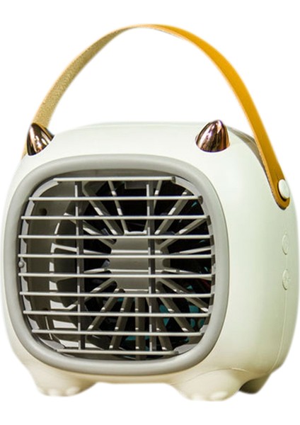 Soğutma Klima Masaüstü USB Mini Taşınabilir Yurt Dilsiz Ofis Şarj Soğutma Suyu Püskürtme Fanı Beyaz (Yurt Dışından)