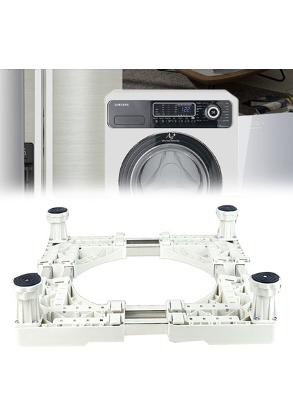 Çamaşır Makinesi Standı Evrensel Taban Çok Fonksiyonlu Ayarlanabilir Taban Kurutma Makinesi Buzdolabı Banyo Aksesuarları C (Yurt Dışından) fırsatları