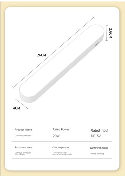 Masa Lambası Ofis Çalışma LED Işıkları USB Şarj Edilebilir Masa Lambası Manyetik Karartma Gözleri Koruyun Yatak Odası Gece Lambası 4000 Mah (Yurt Dışından)