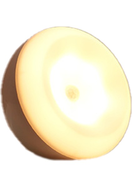 Hareket Sensörü 360° Dönebilen LED Kablosuz Işık Yatak Odası Lambası USB Şarj Edilebilir Enerji Tasarruflu Gövde Indüksiyon Lambası Beyaz (Yurt Dışından)