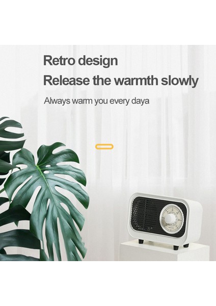 220 V Retro Mini Isıtıcı Ayarlanabilir Termostat Sıcak Hava Üfleyici Dilsiz Hızlı Isıtma Mini Isıtıcı Ab Tak (Yurt Dışından)