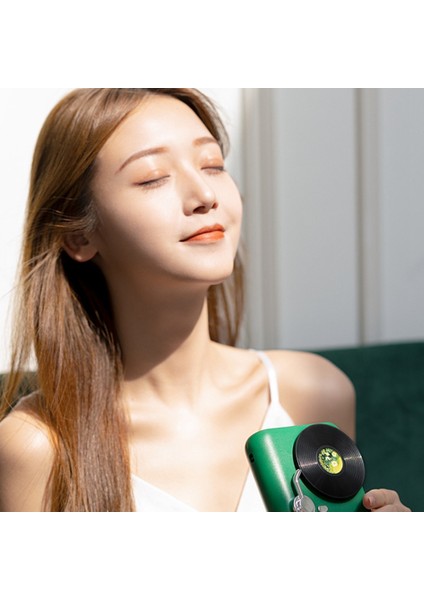 Taşınabilir Retro Kamera Klima Fanı Nemlendirme Fanı Asılı Boyun Fan El Fanı Masaüstü Ofis Fanı-Kırmızı (Yurt Dışından) modelleri