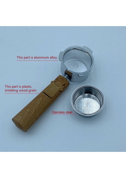 51MM Dipsiz Kahve Portafilter, Profesyonel Kahve Makinesi Makinesi B Için Filtre Sepeti ile Espresso Portafilter (Yurt Dışından)