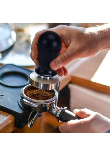 Kalibre Edilmiş Espresso Kahve Sabotajı Yaylı Elastik Kahve Sabotajı Paslanmaz Çelik Kahve Tozu Çekiç 53MM (Yurt Dışından)