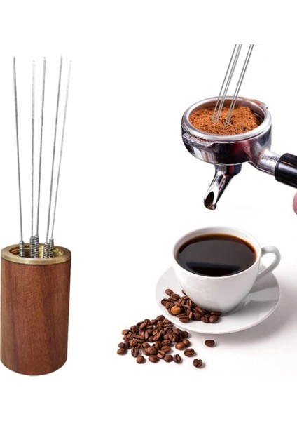 53MM Espresso Sabotaj Kahve Sabotajı, Toz Pres Iğnesi, Paslanmaz Çelik Sabotaj, Ölçekli Kahve Dağıtıcısı (Yurt Dışından)