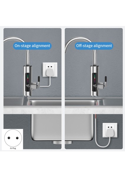 Elektrikli Mutfak Su Isıtıcı Dokunun Anında Sıcak Paslanmaz Çelik Su Musluk Isıtıcı Soğuk Isıtma Musluk Ab Tak, B (Yurt Dışından)