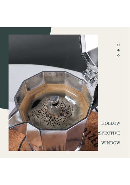 Moka Pot Italyan Kahve Makinesi Espresso Alüminyum Şofben Kahve Makinesi Latte Soba Klasik Kahve Barista Aksesuarları (Yurt Dışından)