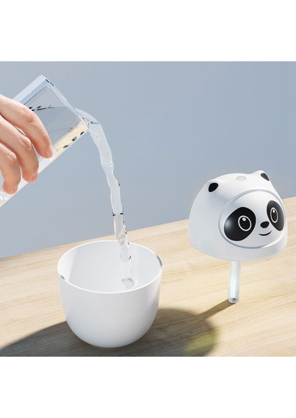 Pandalar Hava Nemlendirici Sevimli 220 ml Uçucu Yağ Difüzörü Renkli Gece Lambası ile USB Sisleyici Mist Maker (Yurt Dışından)