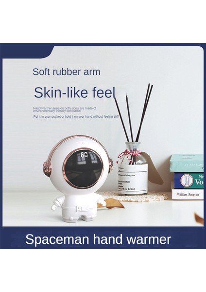 Astronot USB Cep Telefonu Şarj Edilebilir, Sıcak El Ikisi Bir Arada, Sevimli El Isıtıcı, Mini El Isıtıcı USB Beyaz (Yurt Dışından) modelleri