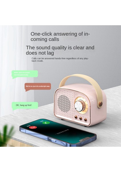Retro Mini Bluetooth Hoparlör Klasik Müzik Çalar Ses Stereo Subwoofer Taşınabilir Dekorasyon Hoparlörler Ev A (Yurt Dışından) modelleri