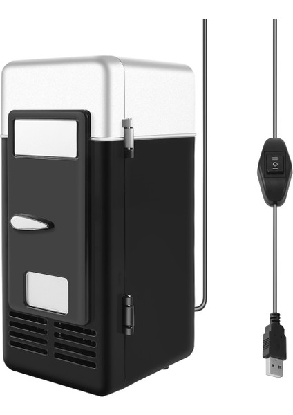 USB Mini Buzdolabı Soğuk Damla Nakliye Dondurucu USB Mini Buzdolabı Araba Siyah Için Küçük Taşınabilir Soda Mini Buzdolabı (Yurt Dışından)