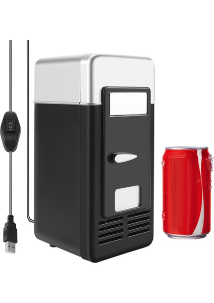 USB Mini Buzdolabı Soğuk Damla Nakliye Dondurucu USB Mini Buzdolabı Araba Siyah Için Küçük Taşınabilir Soda Mini Buzdolabı (Yurt Dışından)