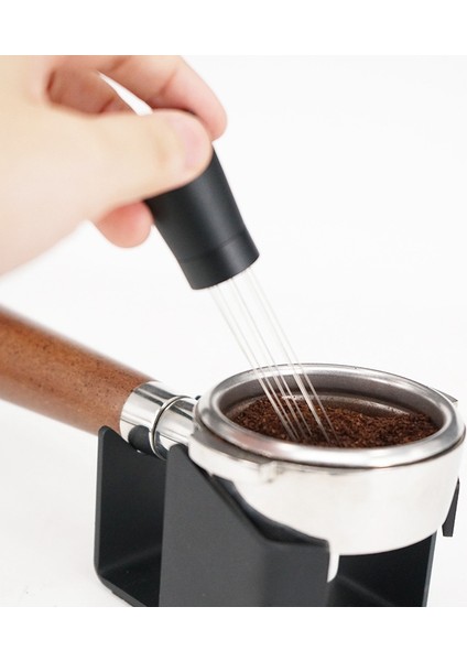 Paslanmaz Çelik Kahve Tozu Sabotaj Iğne Dağıtıcı Eşitleyici Espresso Karıştırma Aracı Alüminyum Alaşımlı Kahve Karıştırıcı D (Yurt Dışından)