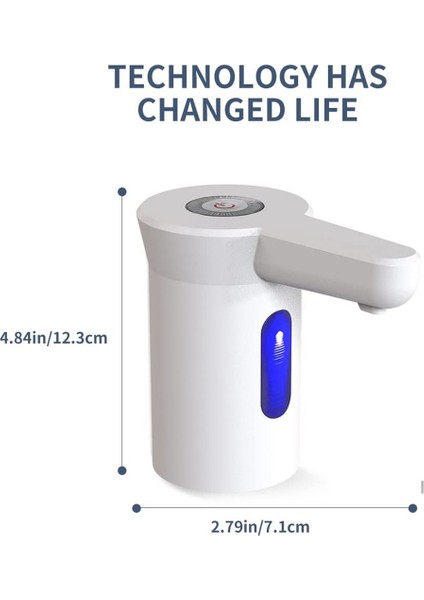 Su Sebili Pompası, Elektrikli Içme Suyu Pompası, 2-5 Galonluk Şişe Için Taşınabilir Otomatik Su Şişesi Pompası (Beyaz) (Yurt Dışından) fırsatları