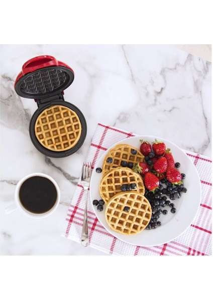 Mini Waffle Makinesi, Yapışmaz Yüzey, Eşit Isıtma