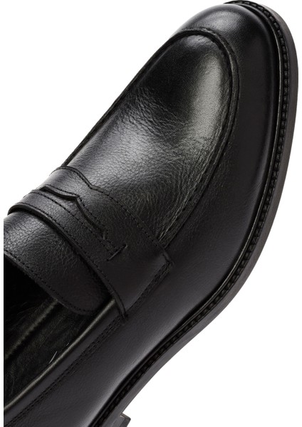Erkek Siyah Klasik Loafer 24WFD756218