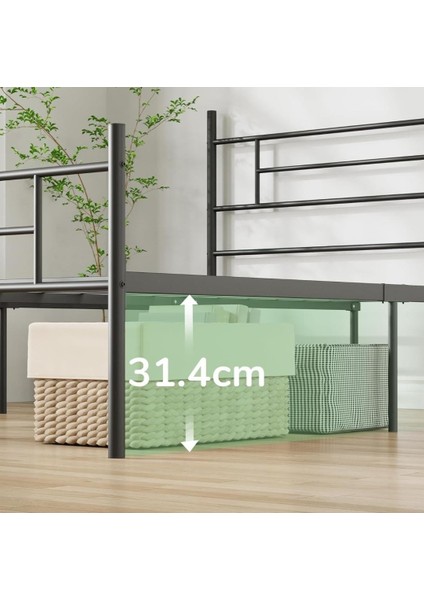 Cndhome Metal Karyola Hsn Metal Karyola Siyah Renk, Çift Kişilik, Ölçü Seçenekli modelleri