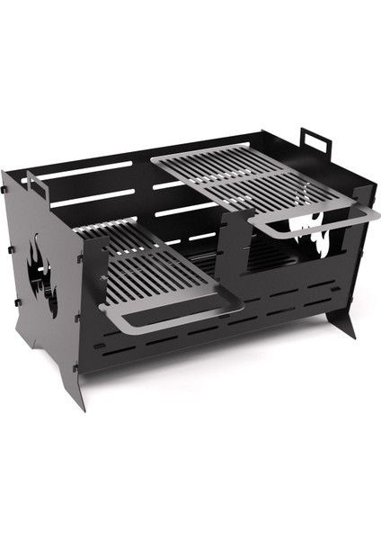 Wisegrill Portatif Taşınabilir Metal Mangal Wg6 Çantalı