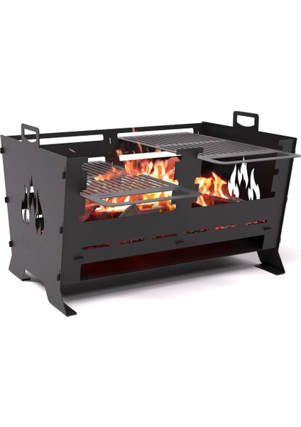 Wisegrill Portatif Taşınabilir Metal Mangal Wg6 Çantalı fırsatları