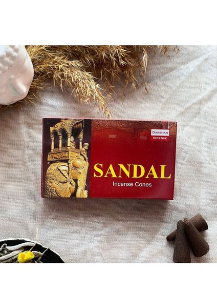 Darshan Incense Sandal Konik Tütsü 10 Adet